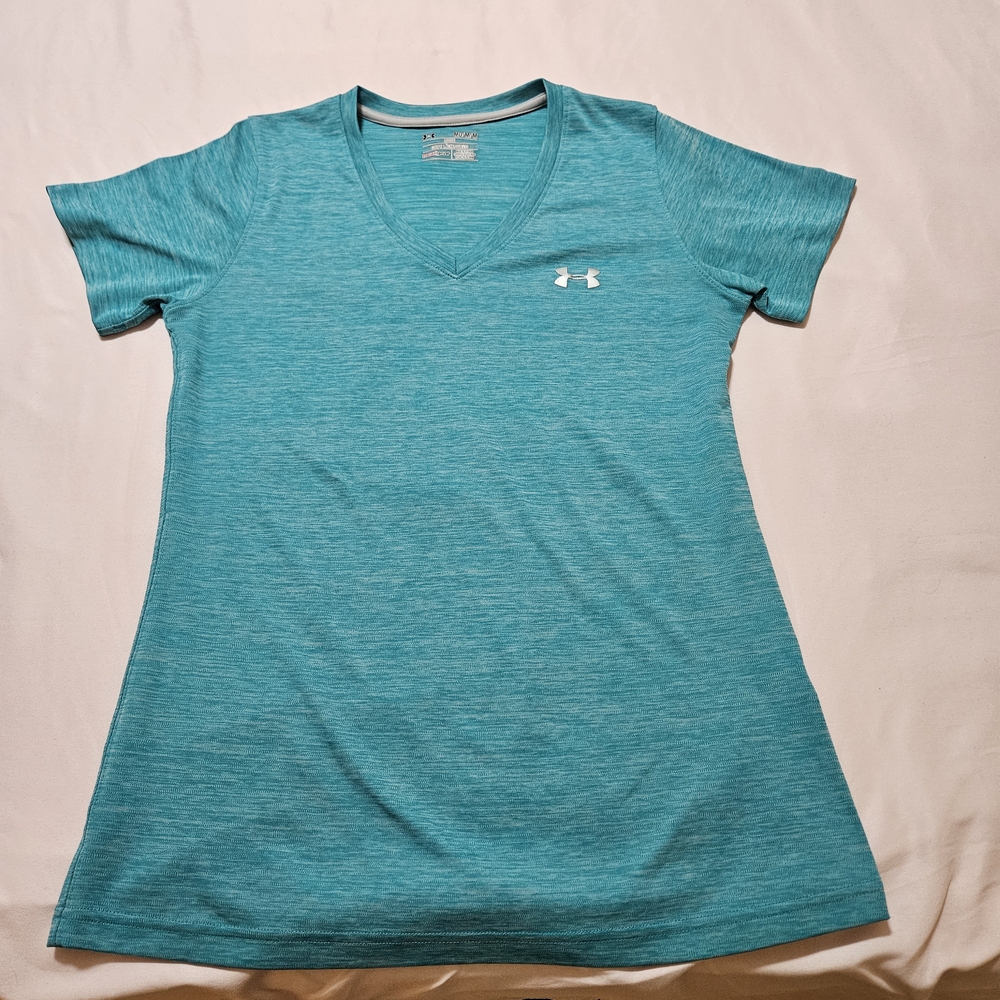 Under Armour Women’s Teal V-Neck Performance Tee